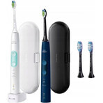 Philips Sonicare 5100 HX6851/34 Juego 1+1 1×1, cepillo dental sónico 2 piezas