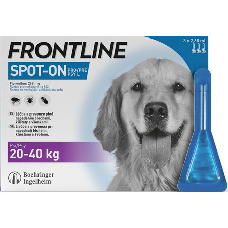 FRONTLINE spot-on pour CHIEN L 3 x 2.68 ml 3x2.68 ml