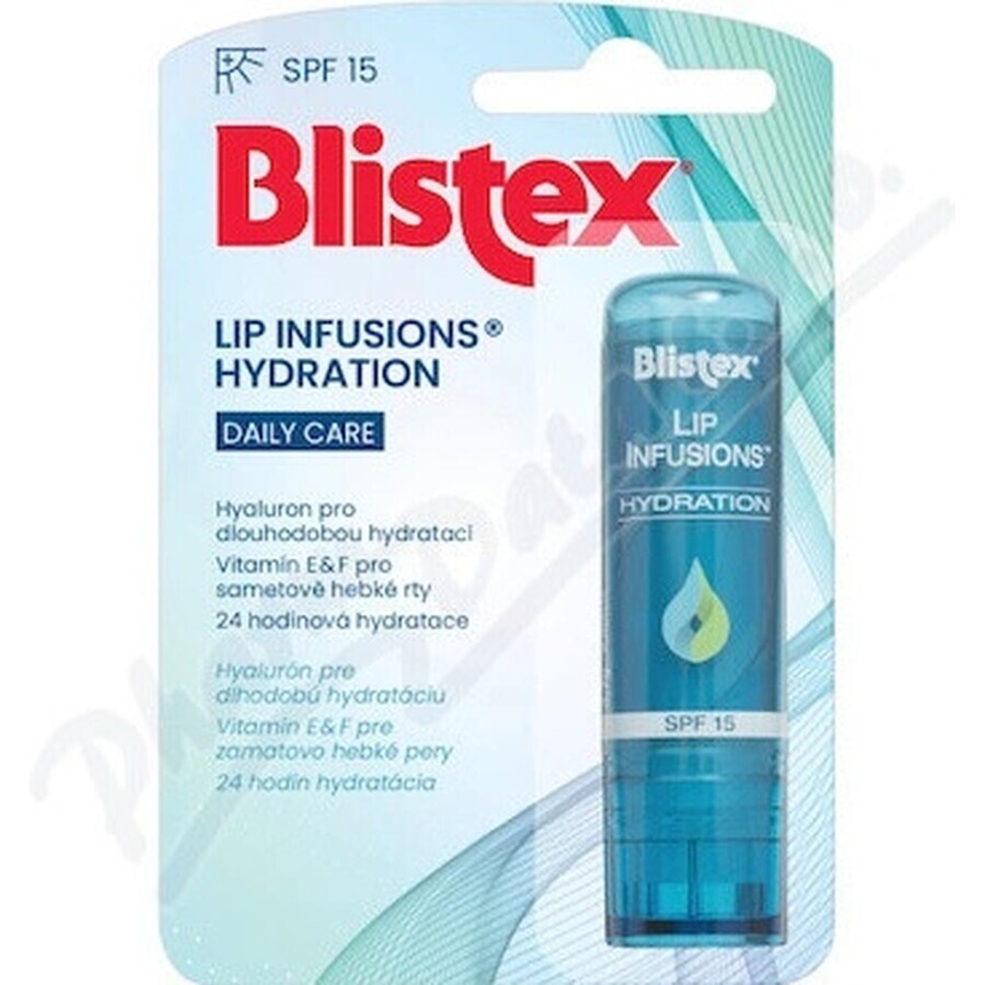 Blistex LIP INFUSIONS HYDRATION SPF 15 1×3,7 g, lippenbalsem