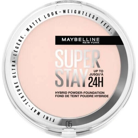 Maybelline Maybelline New York SuperStay 24H Hybrid Powder-Foundation 05 maquillaje en polvo, 9 g 1×9 g, maquillaje en polvo