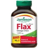 JAMIESON FLAX OMEGA-3 OMEGA-3 1000 mg FLAX OIL 1×200 cps, food supplement