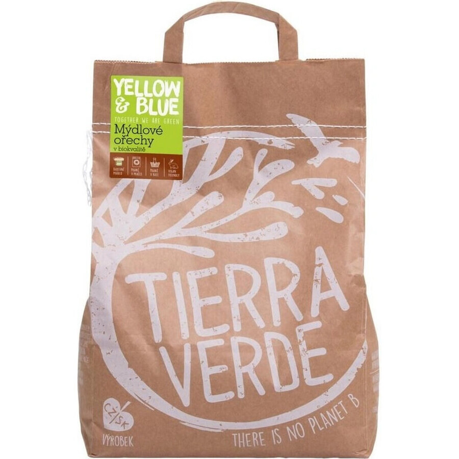 TIERRA VERDE Noix de savon 1×500 g, détergent écologique