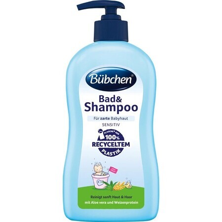 Bübchen Baby Bath & Shampooing 1×400 ml, bain + shampooing pour bébé