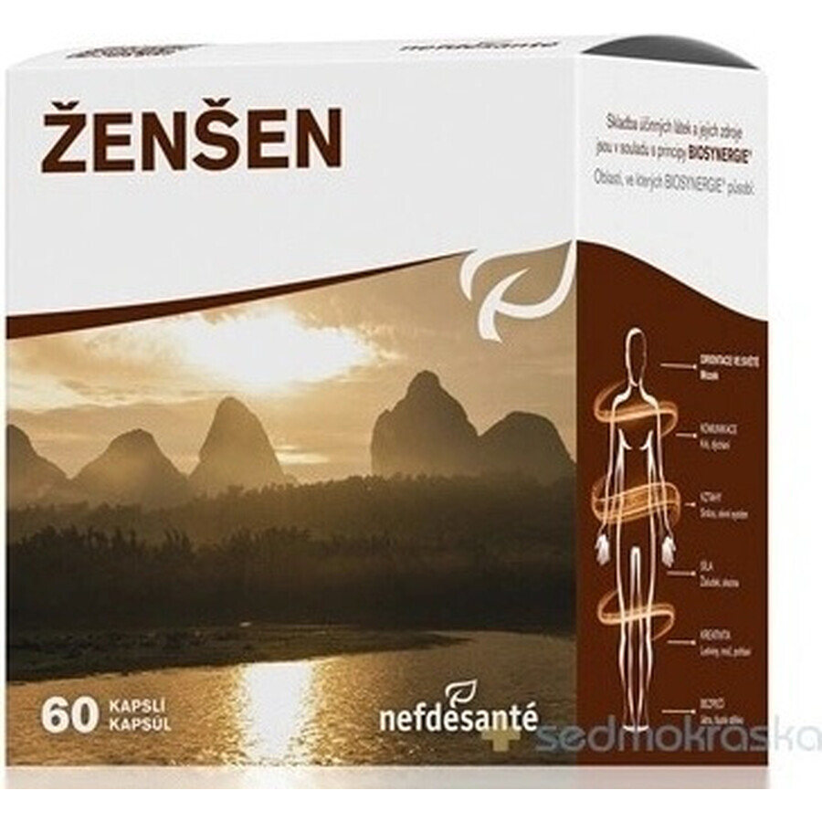 nefdesanté ŽENŠEN 200 mg 6×10 cps, complément alimentaire