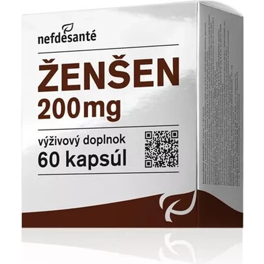 nefdesanté ŽENŠEN 200 mg 6×10 cps, complément alimentaire