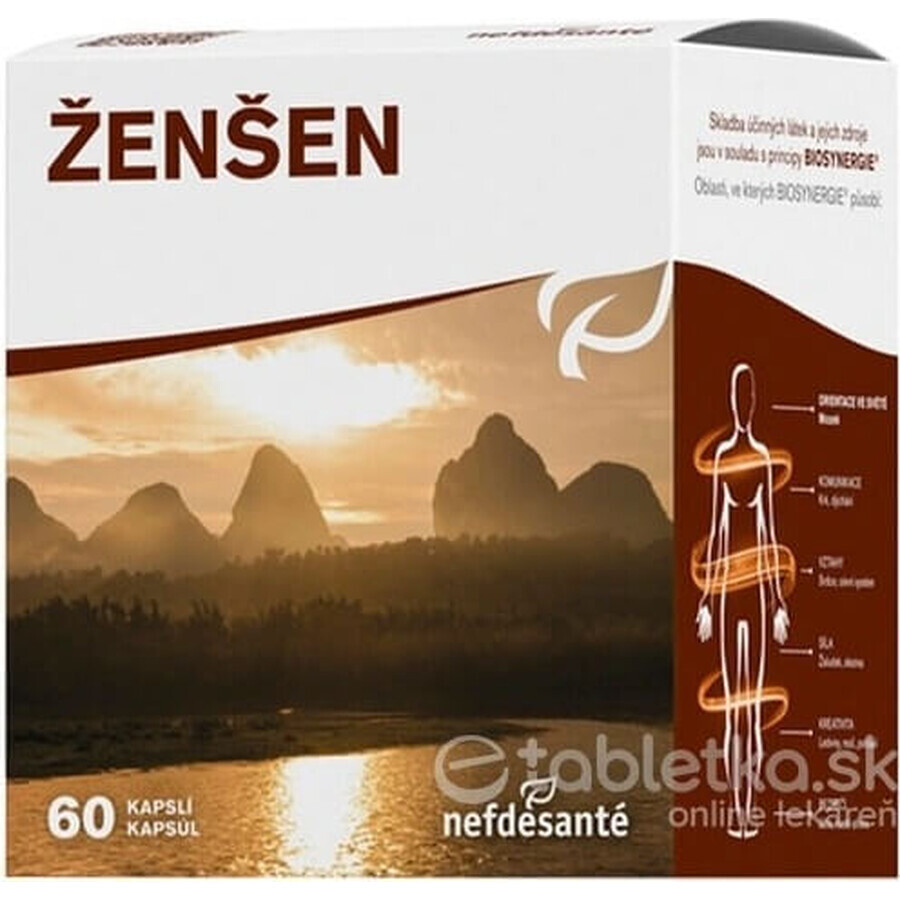 nefdesanté ŽENŠEN 200 mg 6×10 cps, complément alimentaire