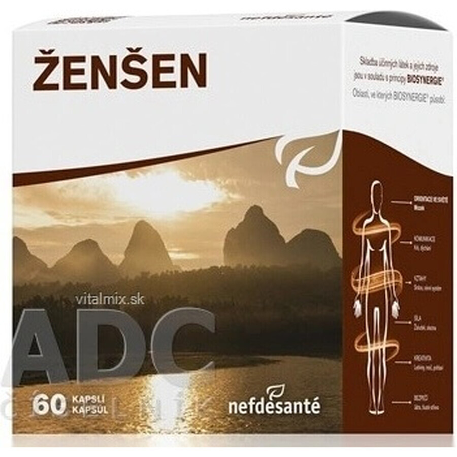 nefdesanté ŽENŠEN 200 mg 6×10 cps, complément alimentaire