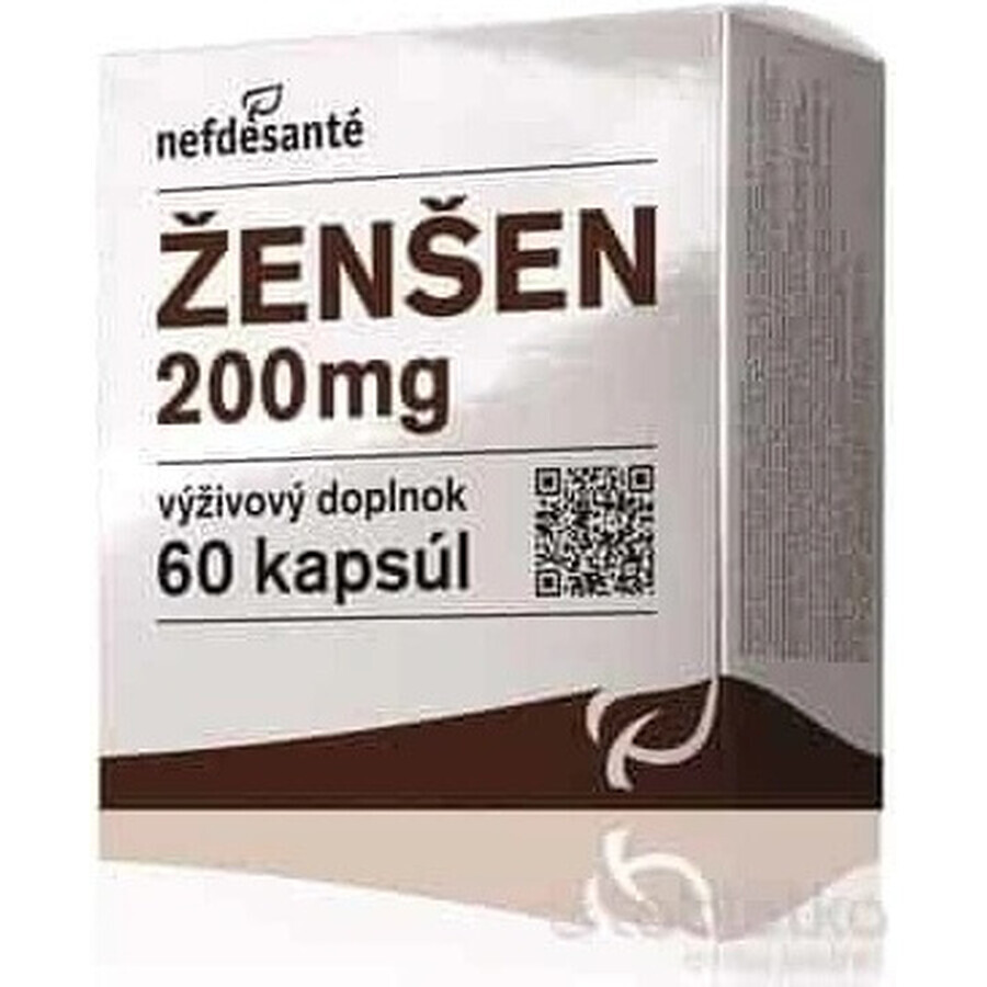 nefdesanté ŽENŠEN 200 mg 6×10 cps, complément alimentaire