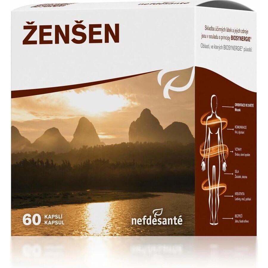 nefdesanté ŽENŠEN 200 mg 6×10 cps, complément alimentaire