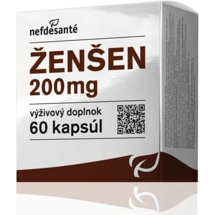 nefdesanté ŽENŠEN 200 mg 6×10 cps, complément alimentaire