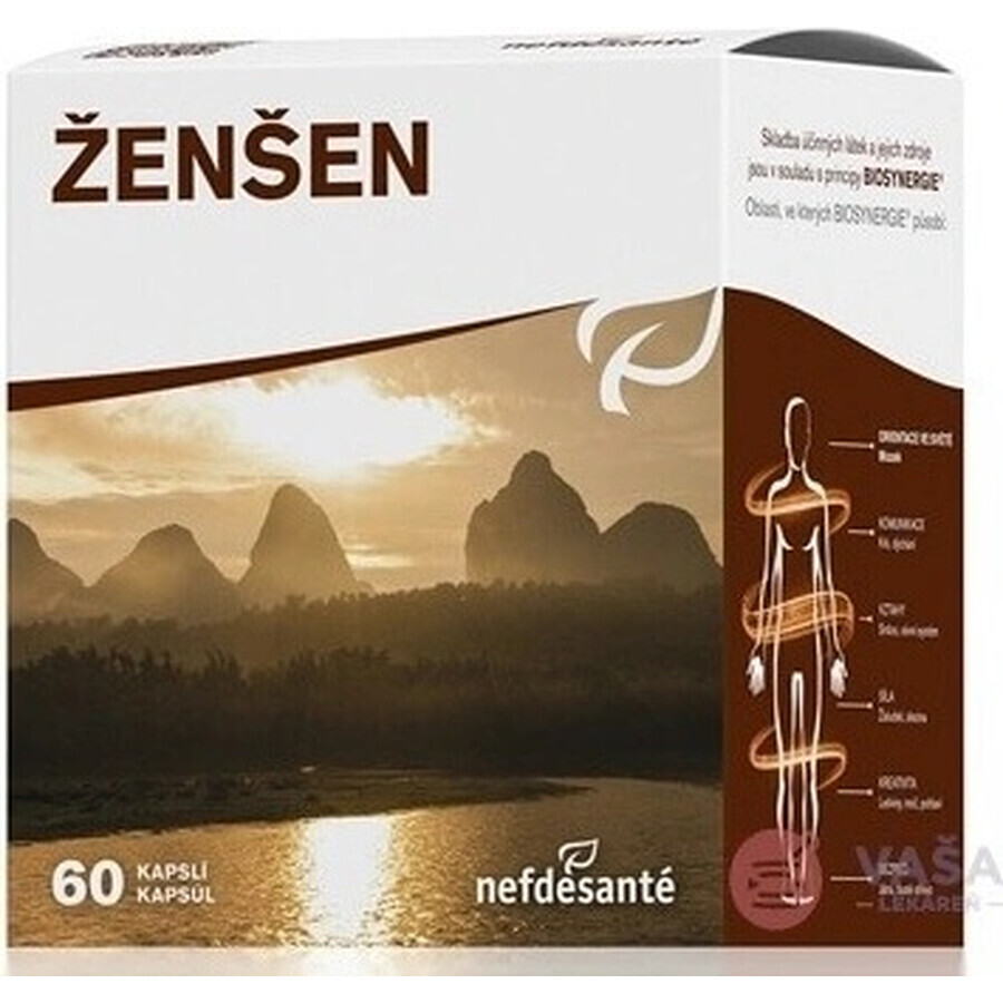 nefdesanté ŽENŠEN 200 mg 6×10 cps, complément alimentaire