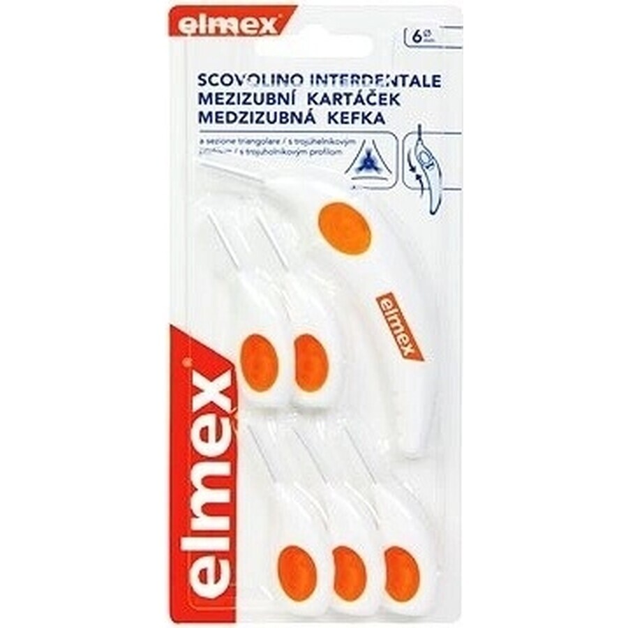 ELMEX INTERDENTAL Brosses interdentaires nr.6 orange 1×4 pcs, brosses interdentaires