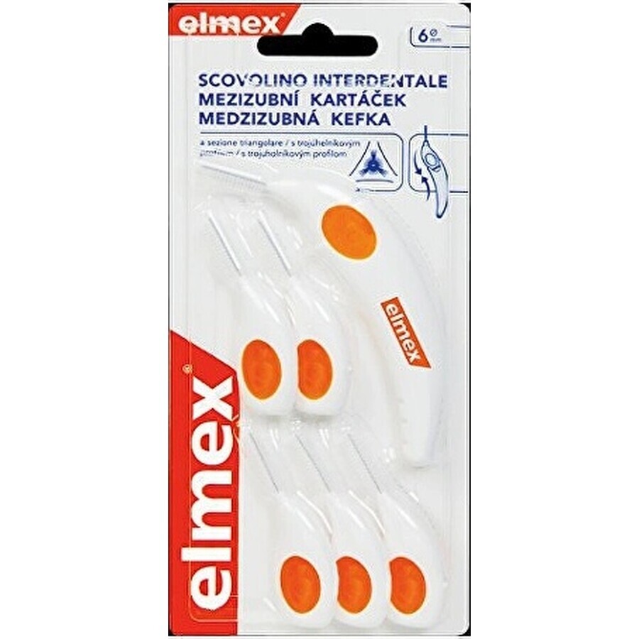 ELMEX INTERDENTAL Brosses interdentaires nr.6 orange 1×4 pcs, brosses interdentaires