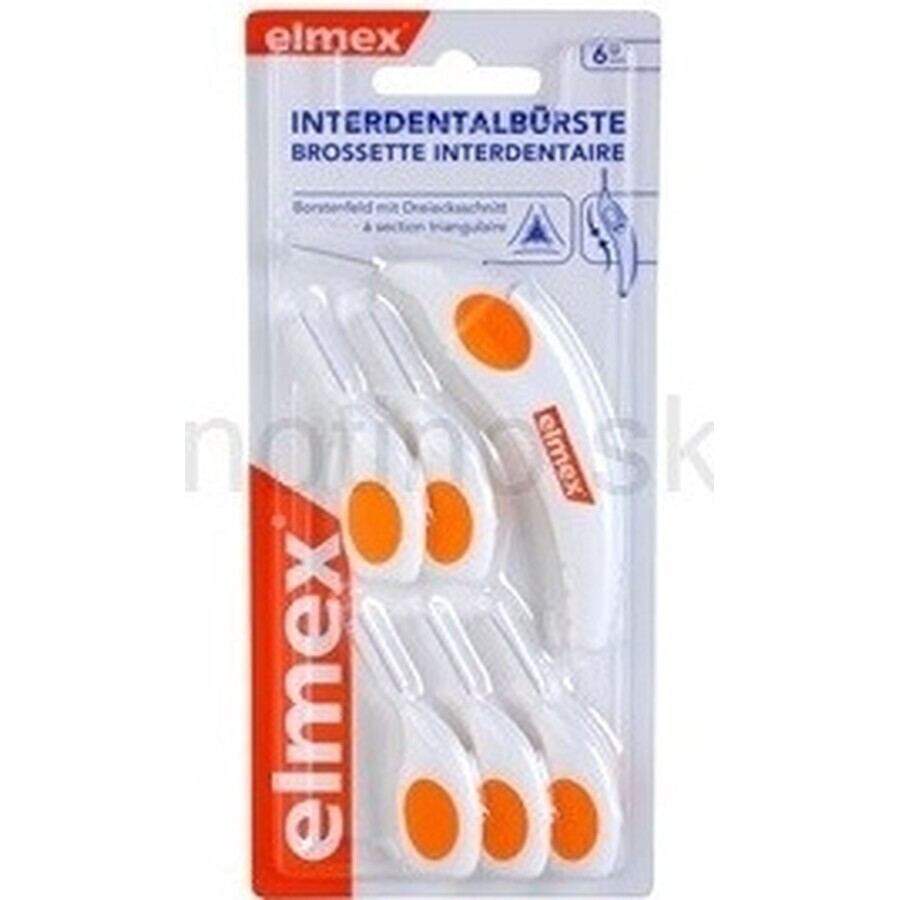 ELMEX INTERDENTAL Brosses interdentaires nr.6 orange 1×4 pcs, brosses interdentaires