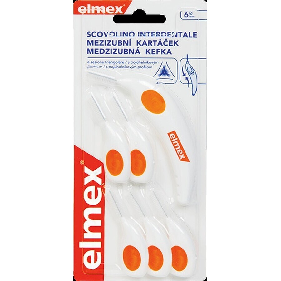 ELMEX INTERDENTAL Brosses interdentaires nr.6 orange 1×4 pcs, brosses interdentaires