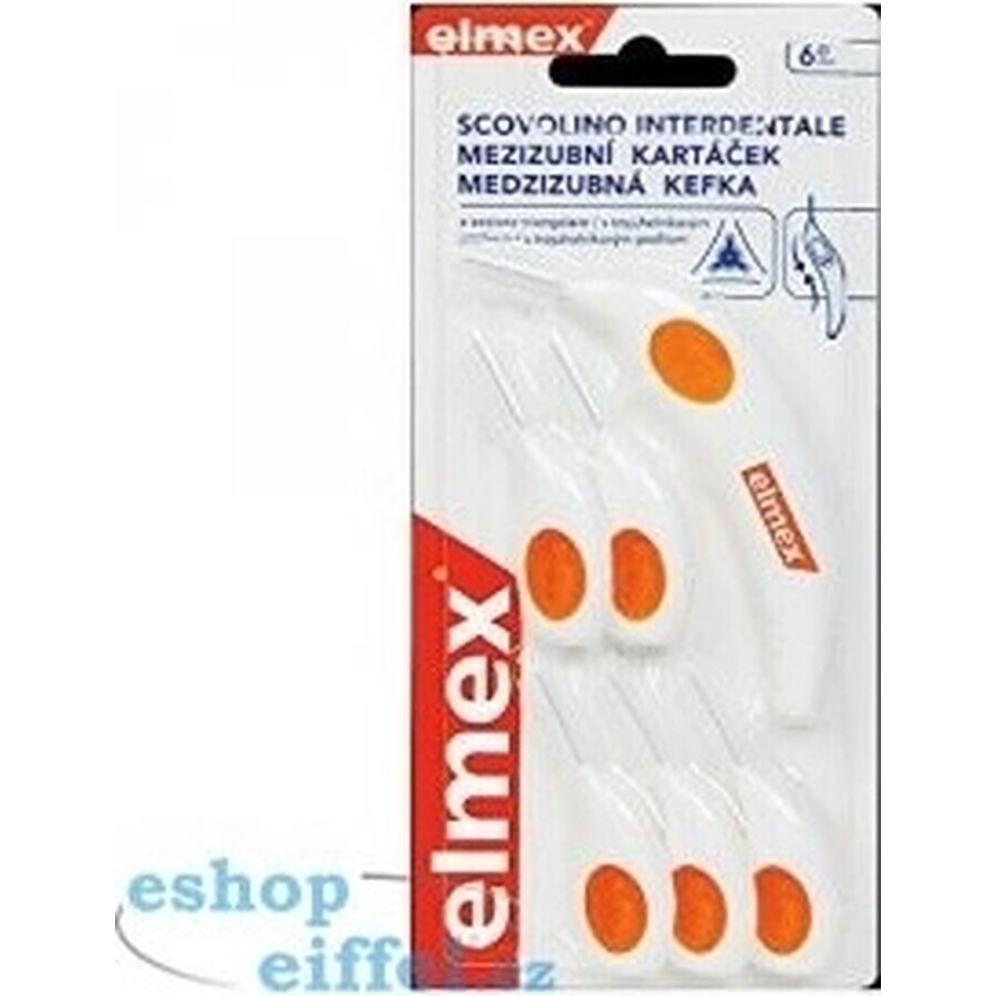 ELMEX INTERDENTAL Brosses interdentaires nr.6 orange 1×4 pcs, brosses interdentaires