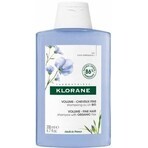 KLORANE Champú de Lino BIO 1×200ml, champú para cabellos finos sin volumen