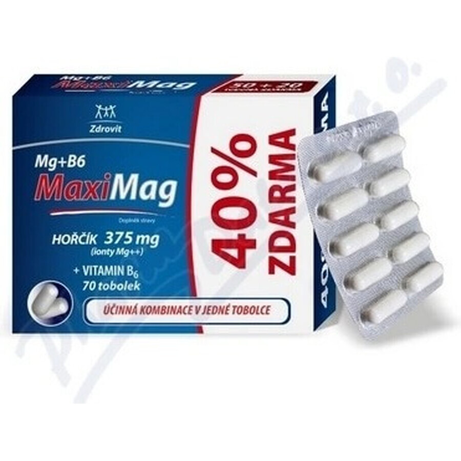 MaxiMag 40% libre 1×70 cps, 50+20 gélules