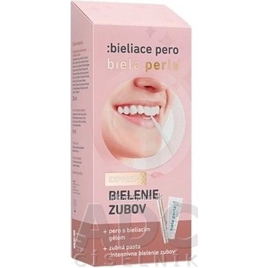 White Pearl - set 1×1 stilou de albire, pastă de dinți 30 ml + stilou de albire 8 ml