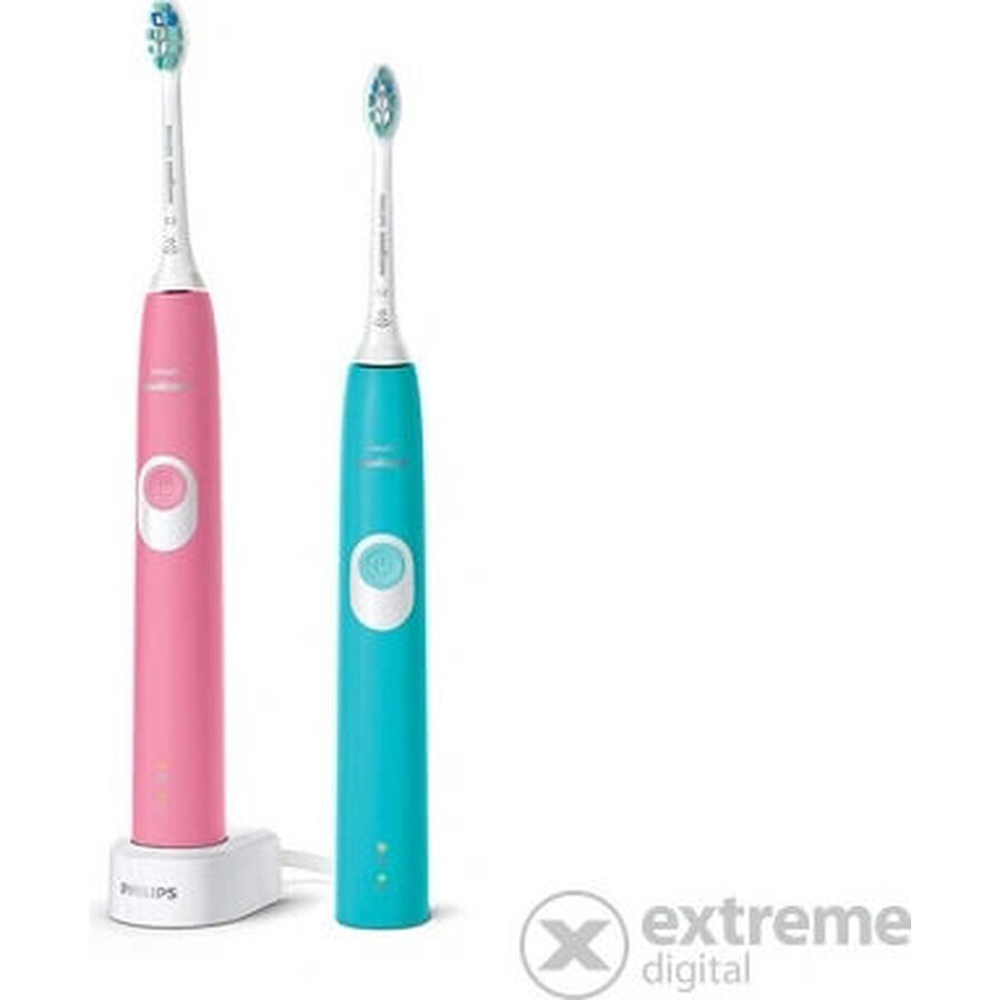 Philips Sonicare 4300 HX6807/35 1+1 1×1 set, sonic toothbrush 2 pcs