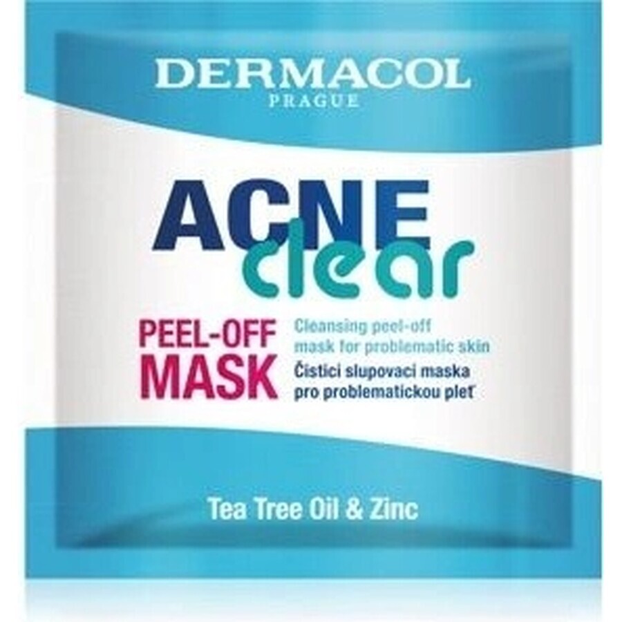 Dermacol Acneclear Maschera detergente peeling 1×8 ml, maschera detergente