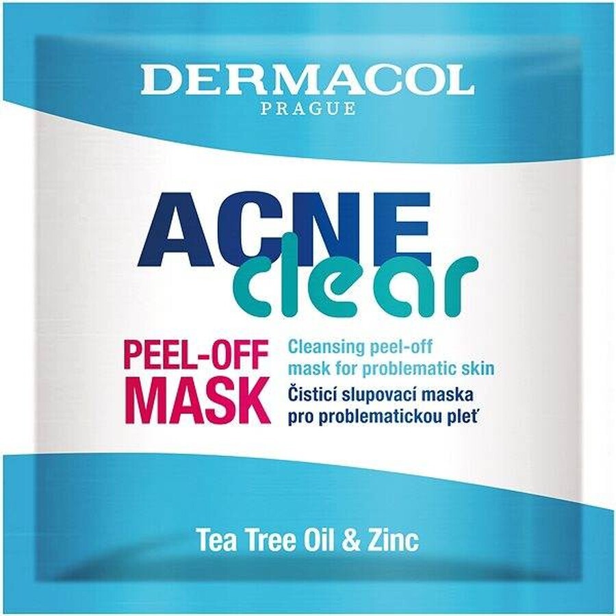 Dermacol Acneclear Maschera detergente peeling 1×8 ml, maschera detergente