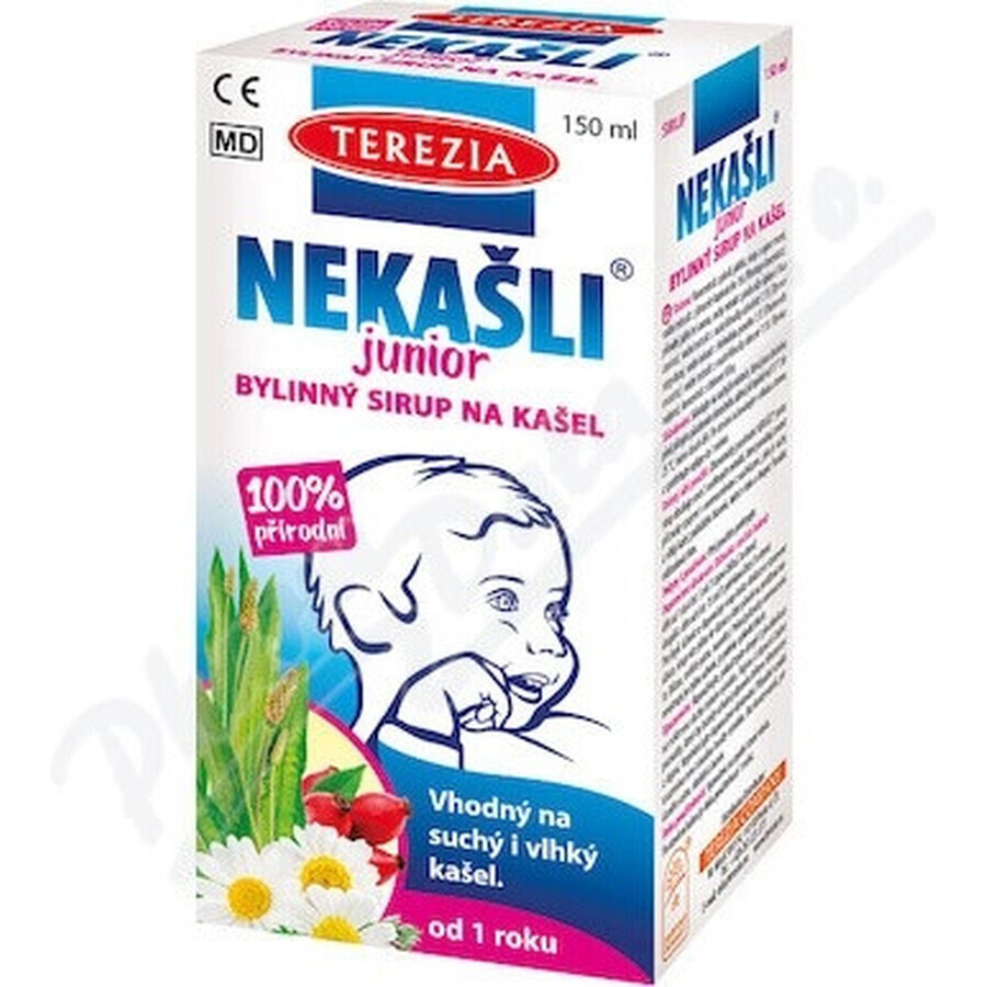 TEREZIA NEKAŠLI JUNIOR sirop contre la toux à base de plantes 1×150 ml, sirop