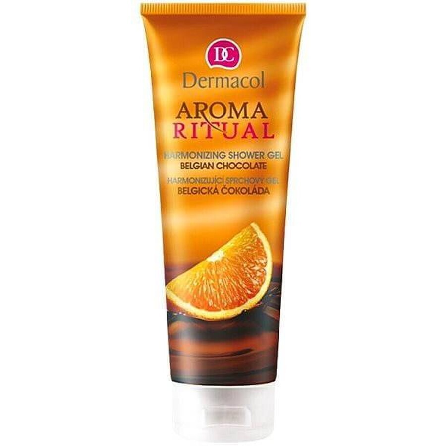 DERMACOL AROMA RITUAL Gel doccia al cioccolato belga 1×250 ml, gel doccia