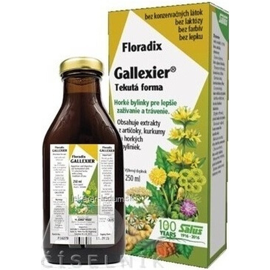 SALUS Floradix Gallexier 1×250 ml, liquid form