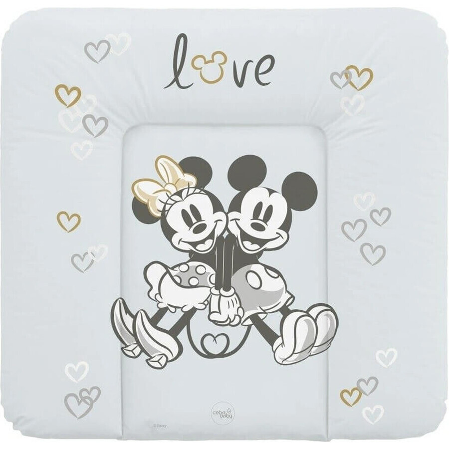 CEBA Disney Minnie & Mickey Tapis de remplacement pour commode (75x72) Disney Minnie & Mickey Gris 1×1 pc