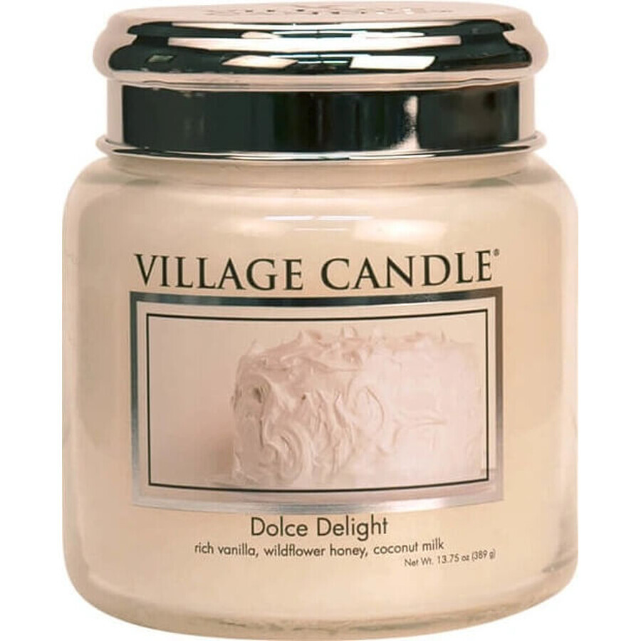 Village Candle Duftkerze im Glas - Dolce Delight - Velvet Delight, mittel 1×1 Stück, Duftkerze im Glas