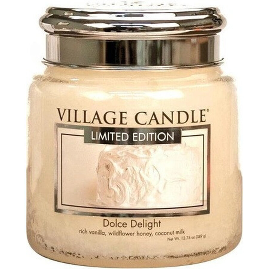 Village Candle Duftkerze im Glas - Dolce Delight - Velvet Delight, mittel 1×1 Stück, Duftkerze im Glas