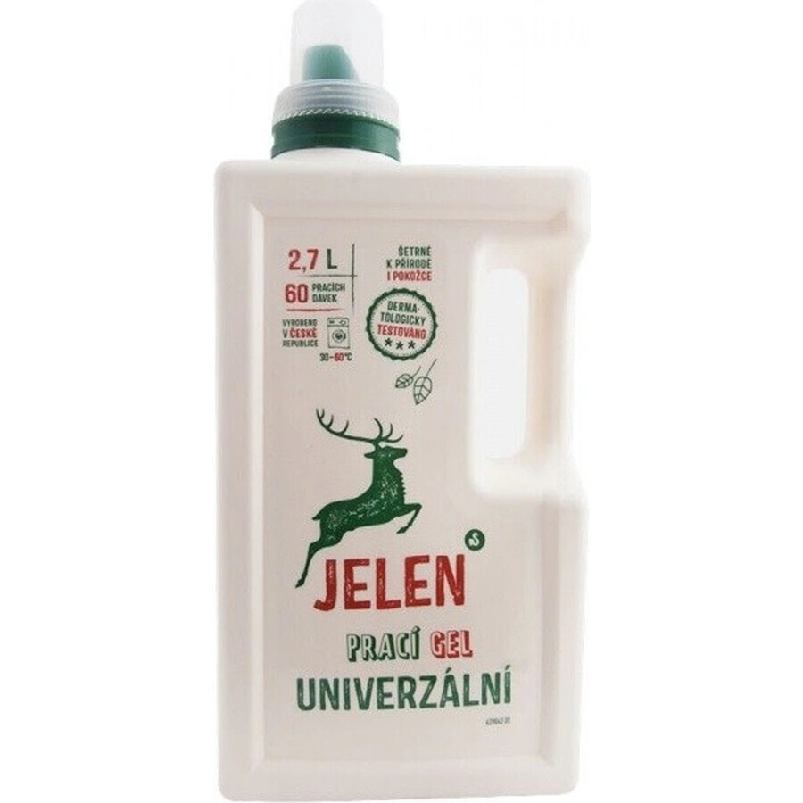 Deer Detergent Gel 2,7L Universal 60P 1×2,7L, Universal Detergent Gel