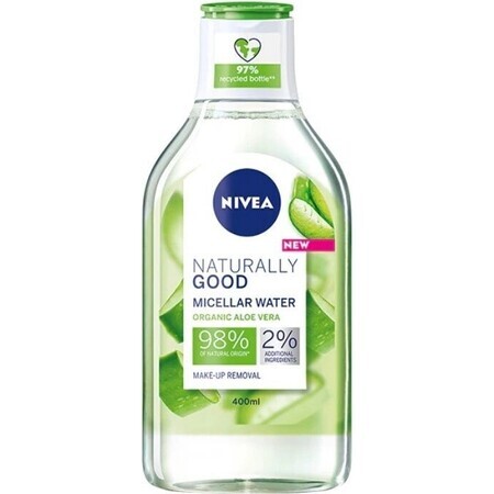 NIVEA Naturally Good 1×400 ml acqua micellare micellare