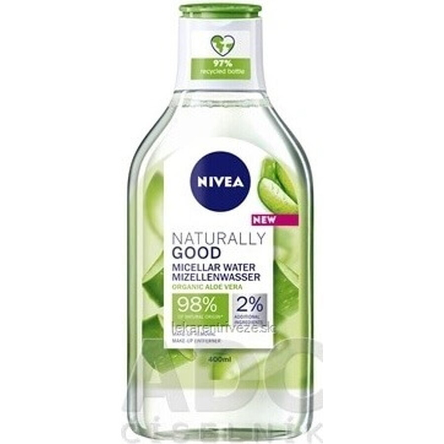 NIVEA Naturally Good 1×400 ml acqua micellare micellare