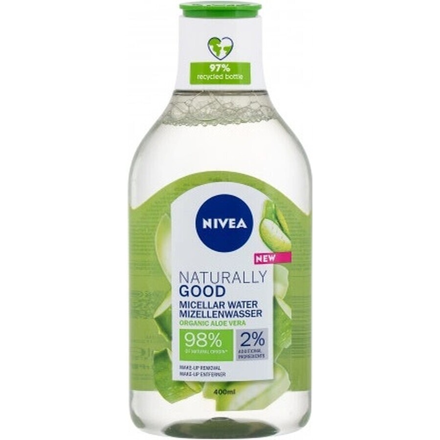 NIVEA Naturally Good 1×400 ml acqua micellare micellare