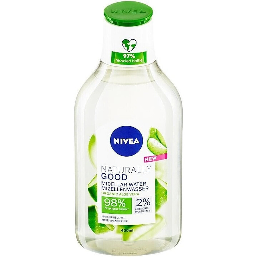 NIVEA Naturally Good 1×400 ml acqua micellare micellare