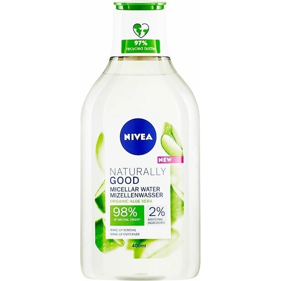 NIVEA Naturally Good 1×400 ml acqua micellare micellare