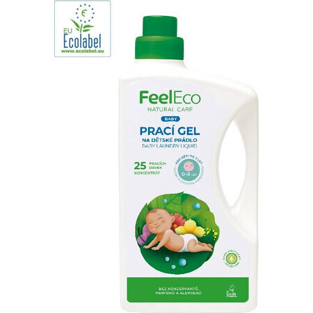 Feel Eco Baby Wash Gel 1×1500 ml, adapté aux bébés et aux peaux sensibles