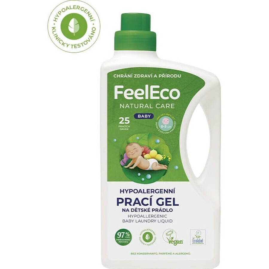 Feel Eco Baby Wash Gel 1×1500 ml, adapté aux bébés et aux peaux sensibles