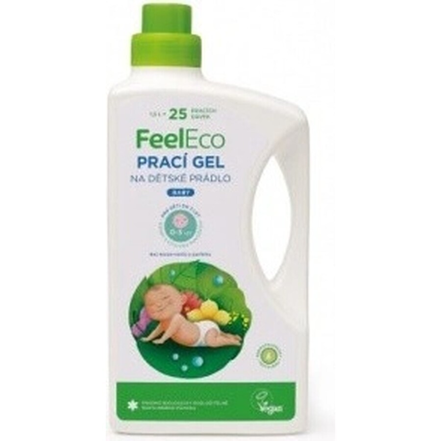 Feel Eco Baby Wash Gel 1×1500 ml, adapté aux bébés et aux peaux sensibles