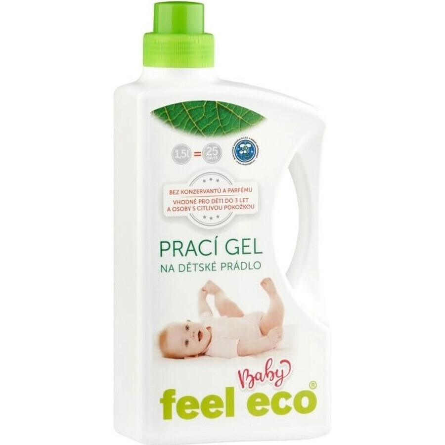 Feel Eco Baby Wash Gel 1×1500 ml, adapté aux bébés et aux peaux sensibles