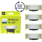 Lames de remplacement 4 pcs pour Philips OneBlade QP240/50 1×4 pcs, lames de remplacement