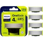 Lames de remplacement 4 pcs pour Philips OneBlade QP240/50 1×4 pcs, lames de remplacement