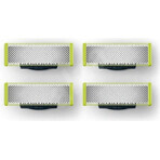 Lames de remplacement 4 pcs pour Philips OneBlade QP240/50 1×4 pcs, lames de remplacement