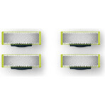 Lames de remplacement 4 pcs pour Philips OneBlade QP240/50 1×4 pcs, lames de remplacement