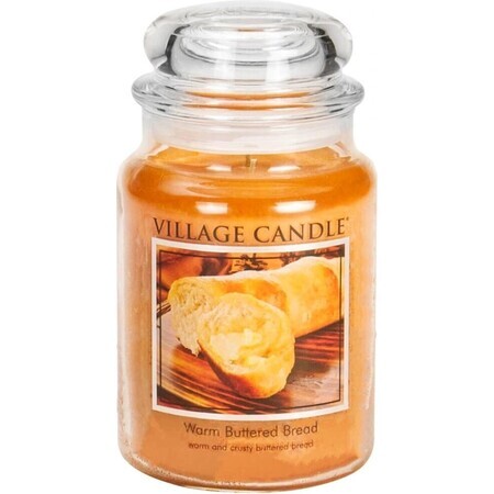 Village Candle Geurkaars in glas - Warm Buttered Bread, groot 1×1 st