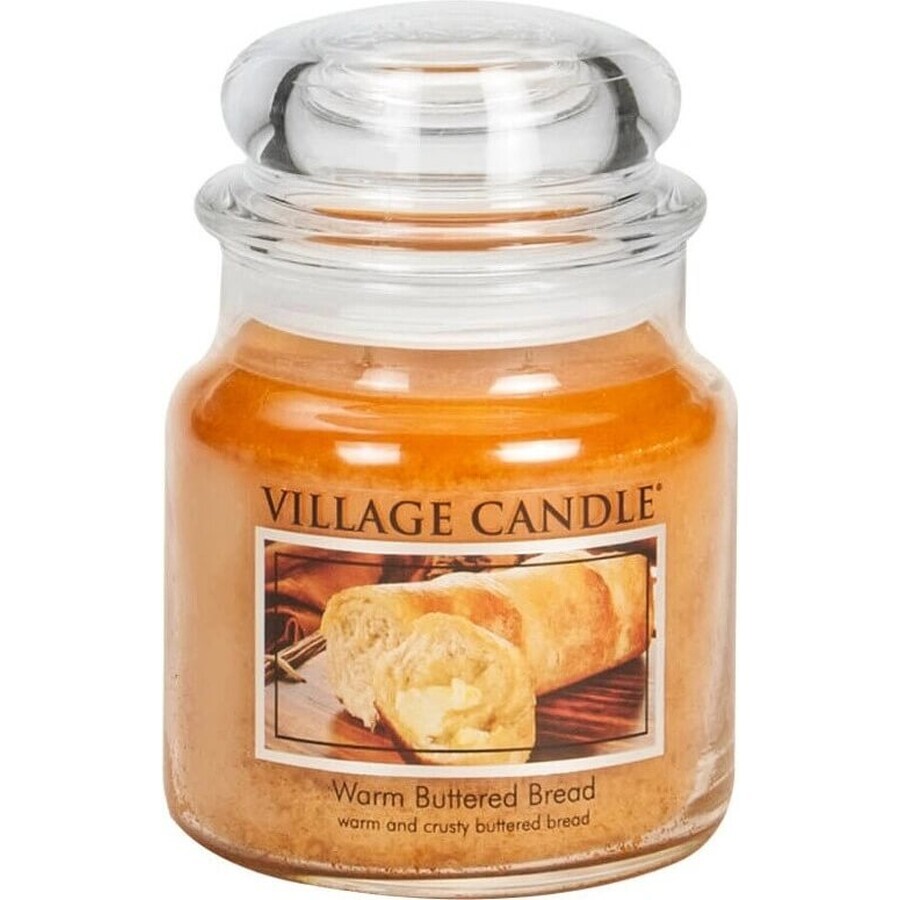 Village Candle Geurkaars in glas - Warm Buttered Bread, groot 1×1 st