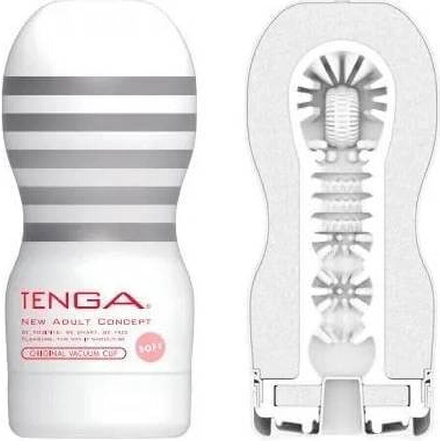 TENGA Original Vaso de Vacío Masturbador Suave 1×1 ud, ayuda íntima