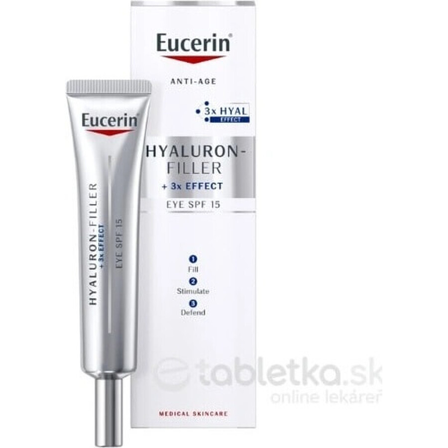 Eucerin HYALURON-FILLER anti-rimpel oogcrème 1×15 ml, crème